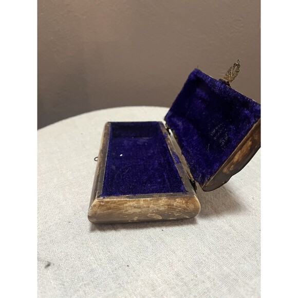 Jewelry Box Vintage Jerusalem with Brass Copper Ornament Hand Made - Picture 7 of 11